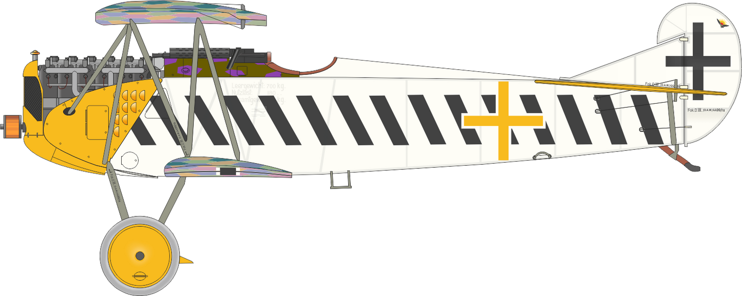 Eduard kits EDK8136 1:48 Fokker D.VII