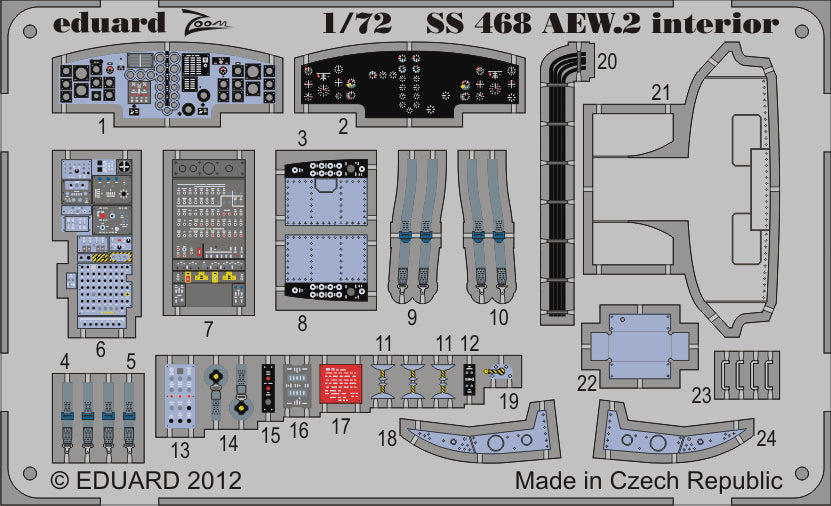 Eduard EDSS468 1:72 Westland Sea King AEW.2 interior
