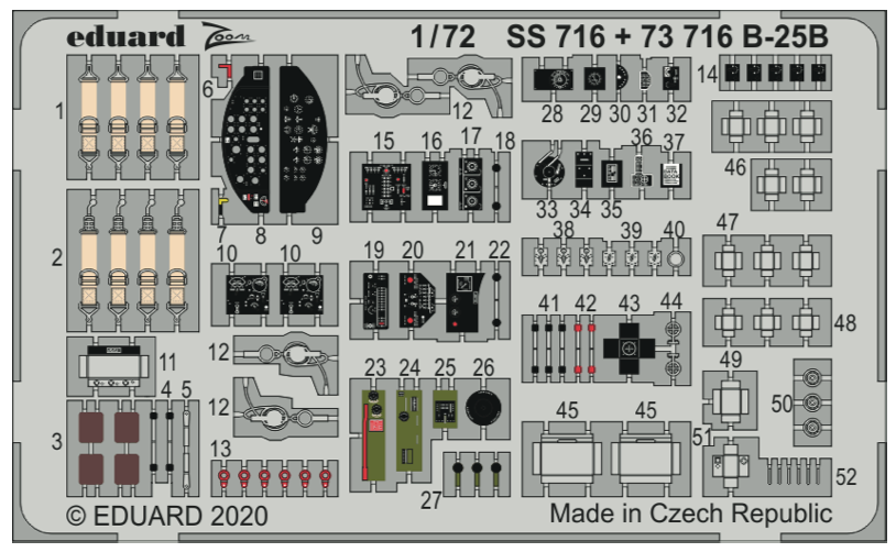 Eduard EDSS716 1:72 North-American B-25B Mitchell