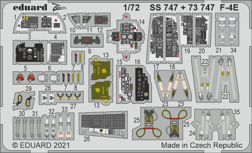 Eduard EDSS747 1:72 McDonnell F-4E Phantom