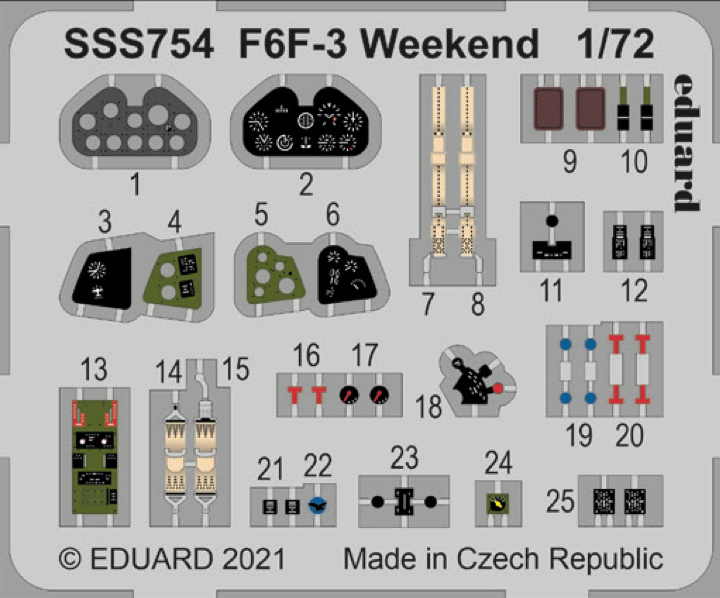 Eduard EDSS754 1:72 Grumman F6F-3 Hellcat Weekend