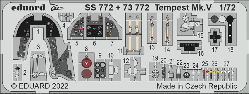 Eduard EDSS772 1:72 Hawker Tempest Mk.V