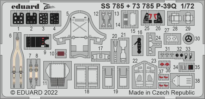 Eduard EDSS785 1:72 Bell P-39Q Airacobra