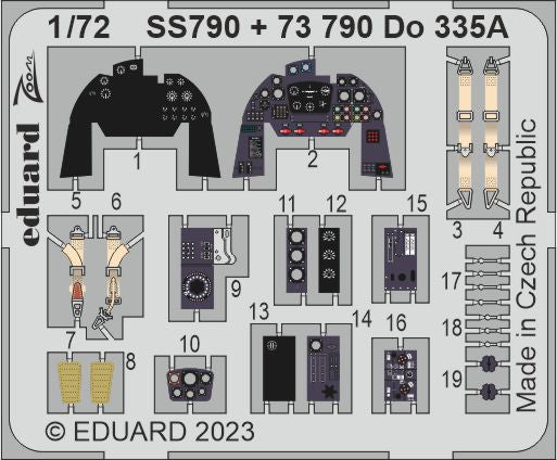 Eduard EDSS790 1:72 Dornier Do-335A-0
