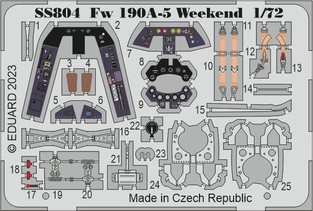 Eduard EDSS804 1:72 Focke-Wulf Fw-190A-5 Weekend