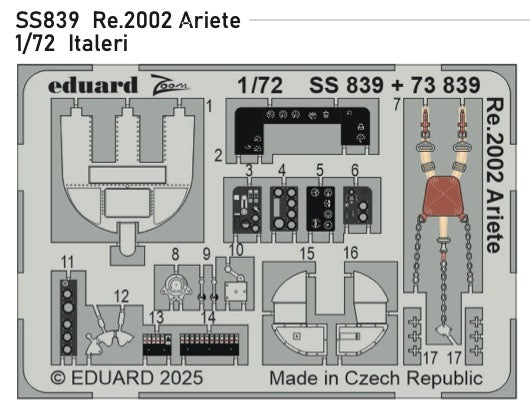 Eduard EDSS839 Reggiane Re.2002 Ariete 1:72