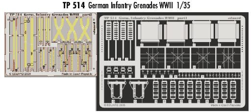 Eduard EDTP514 1:35 German Infantry Grenades pack and webbing WWII