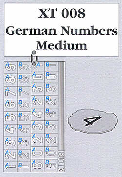 Eduard EDXT008 1:35 medium German numbers