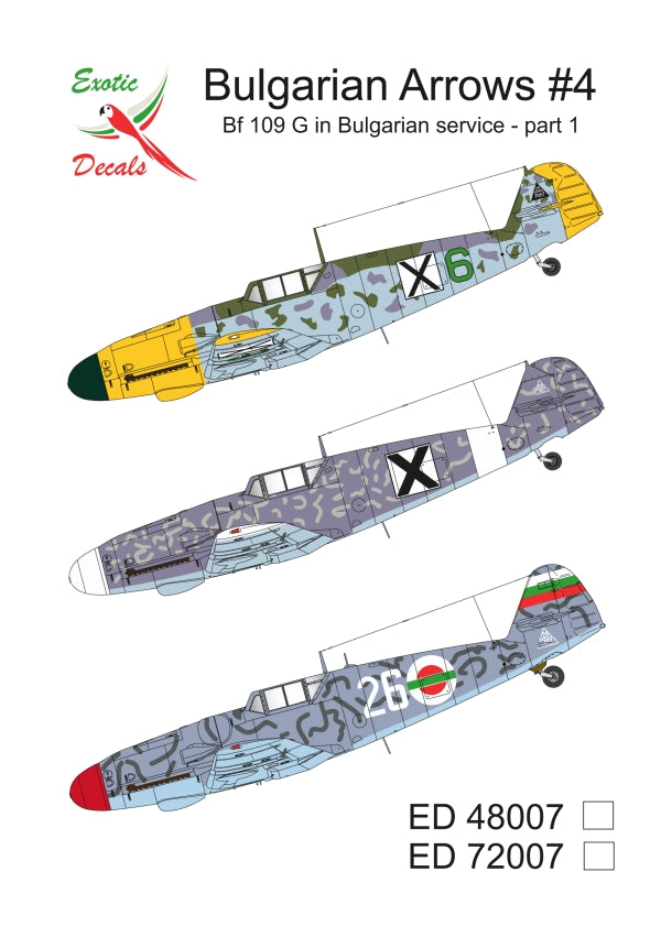 Exotic Decals EED48007 1:48 Bulgarian Arrows #4