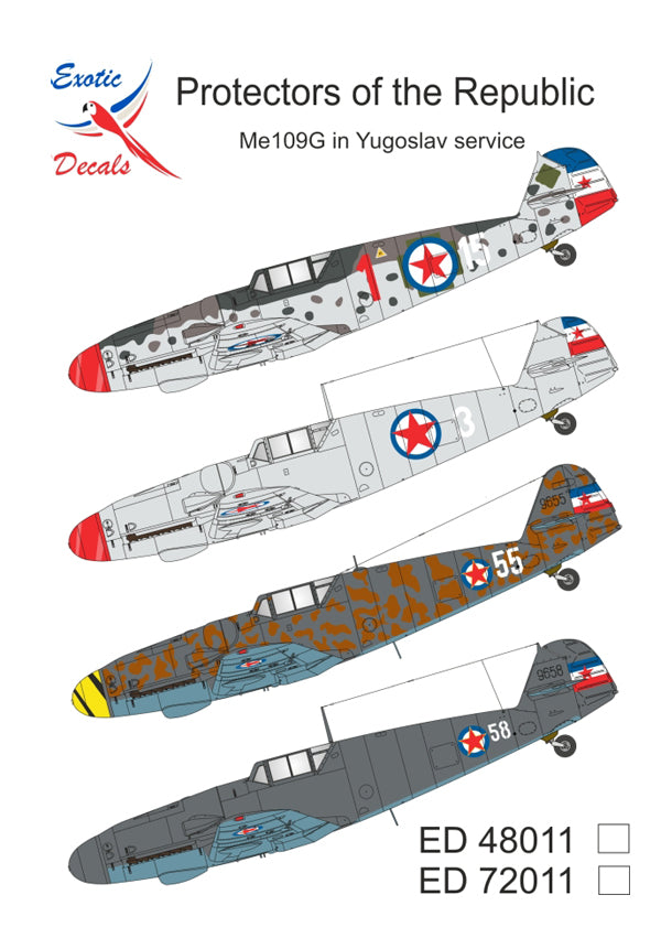 Exotic Decals EED48011 1:48 Protectors of the Republic