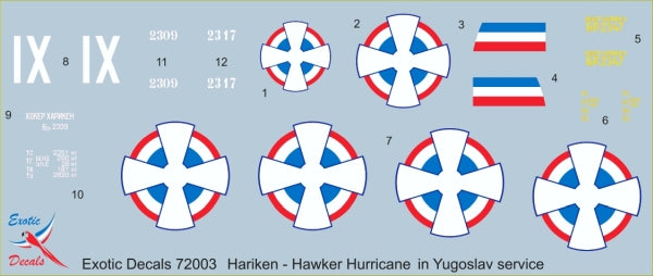Exotic Decals EED72003 1:72 Hariken