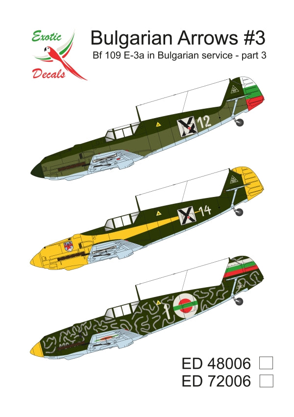 Exotic Decals EED72006 1:72 Bulgarian Arrows #3