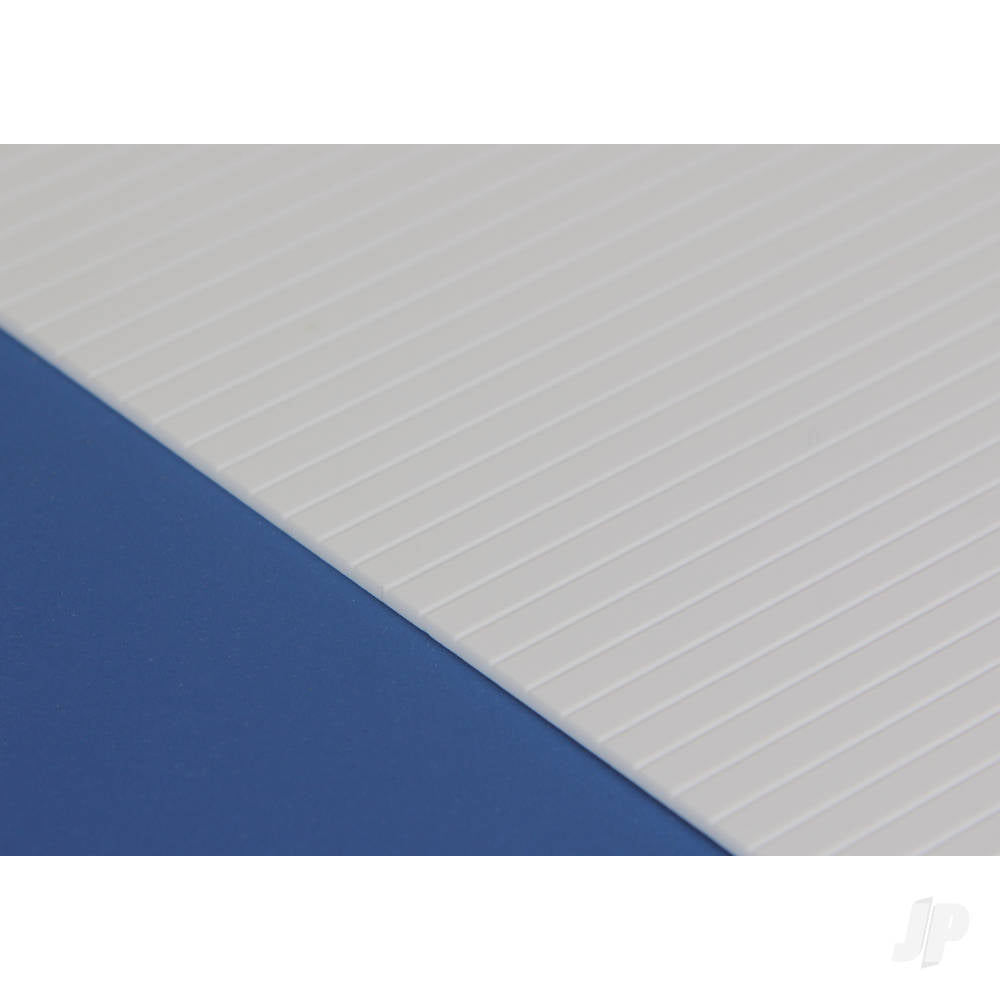 Evergreen 12x24in (30x60cm) V-Groove Siding Sheet .040in (1.0mm) Thick .030in Spacing (1 sheet per pack) 14030