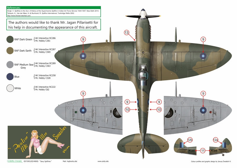 Exito Decals EXED32003 Sexy Spitfires Markings 1:32