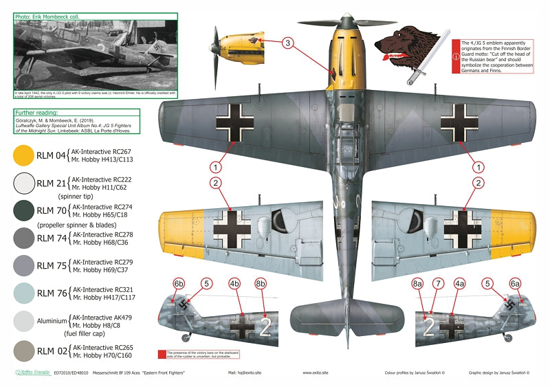 Exito Decals EXED32010 Eastern Front Fighters Luftwaffe Aces 1:32