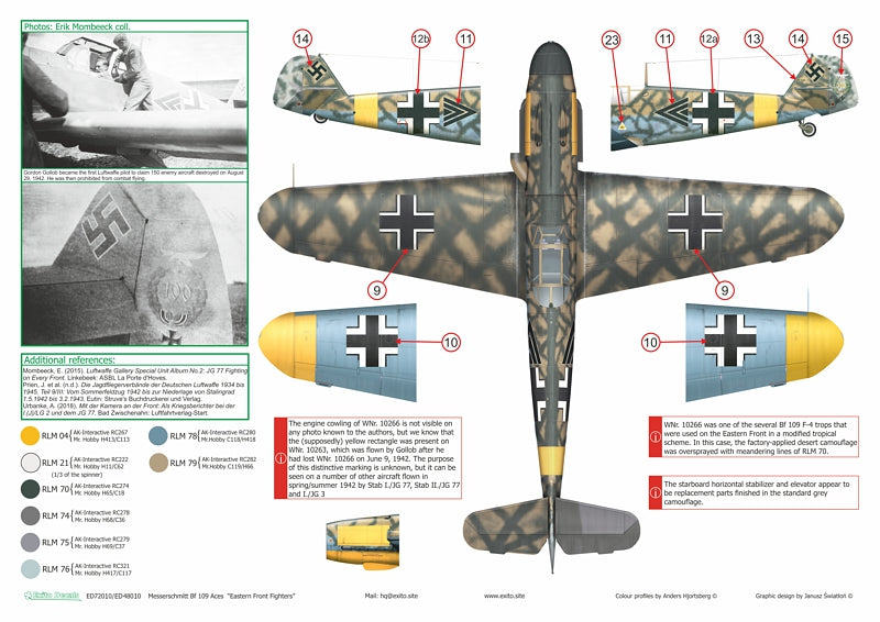 Exito Decals EXED32010 Eastern Front Fighters Luftwaffe Aces 1:32
