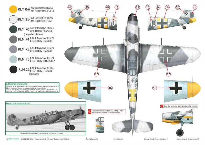 Exito Decals EXED32010 Eastern Front Fighters Luftwaffe Aces 1:32