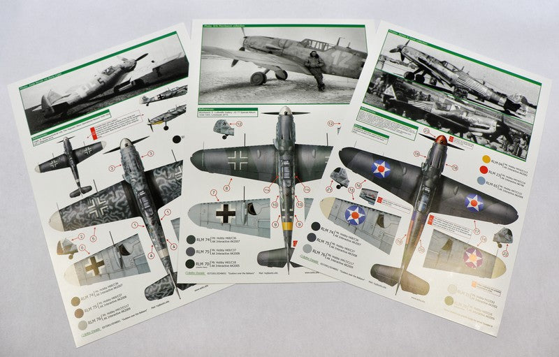 Exito Decals EXED48001 1:48 Messerschmitt Bf-109G-6, 'White 12', flown by Uffz