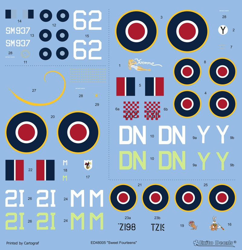 Exito Decals EXED48005 1:48 "Sweet Fourteens"
