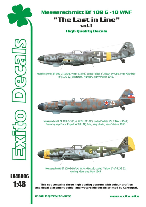 Exito Decals EXED48006 1:48 The Last in Line vol.1