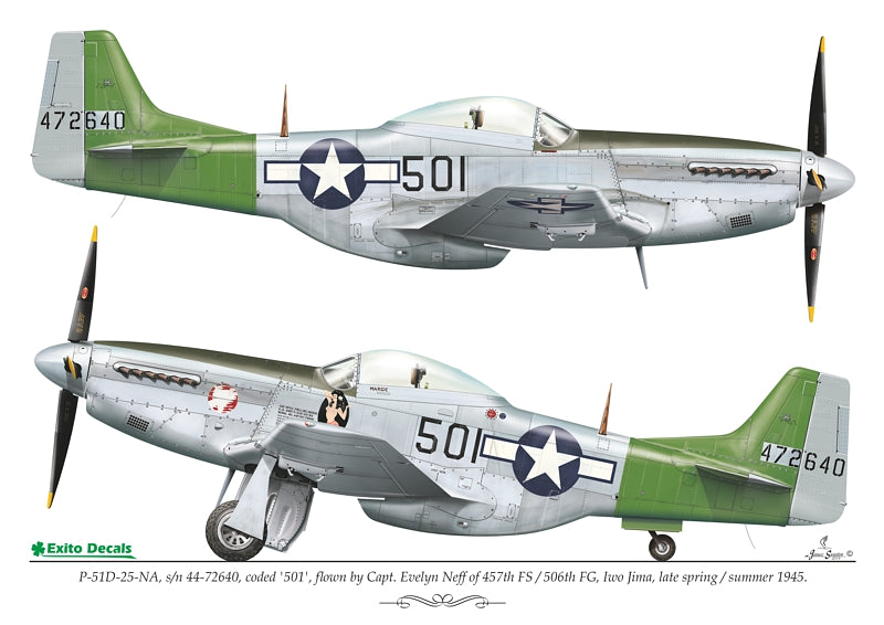 Exito Decals EXED48011 Pacific Warriors Vol.1 US Fighters 1:48