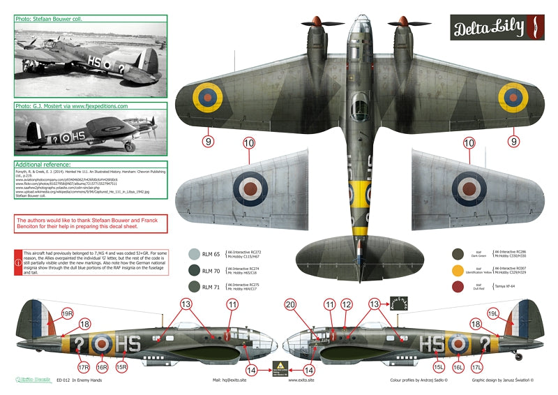 Exito Decals EXED48012 In Enemy Hands Captured Luftwaffe 1:48