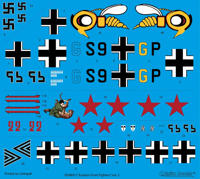 Exito Decals EXED48013 1:48 Eastern Front Fighters vol.2