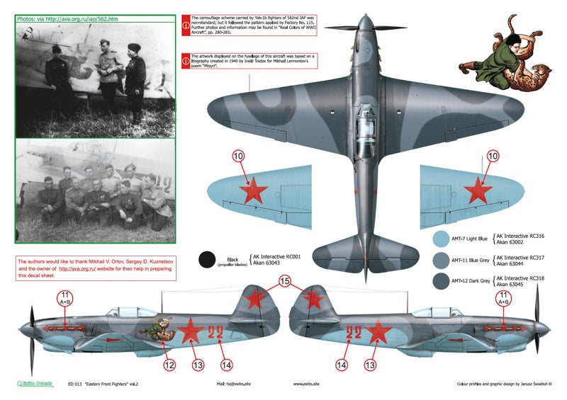 Exito Decals EXED48013 1:48 Eastern Front Fighters vol.2