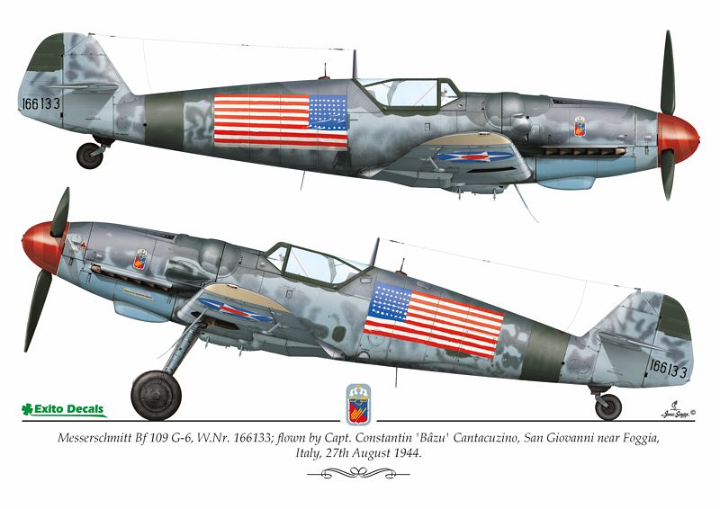 Exito Decals EXED72001 1:72 Messerschmitt Bf-109G-6, 'White 12', flown by Uffz