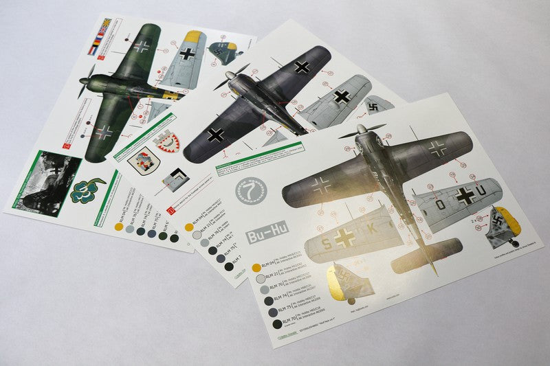 Exito Decals EXED72002 1:72 Focke-Wulf Fw-190A-3, 'Yellow 7', flown by Oblt