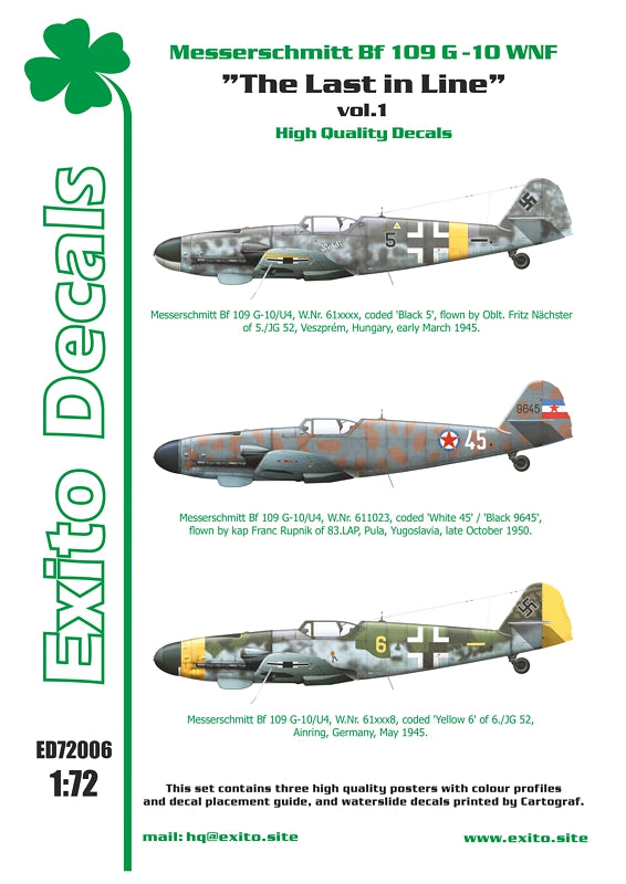 Exito Decals EXED72006 1:72 The Last in Line vol.1