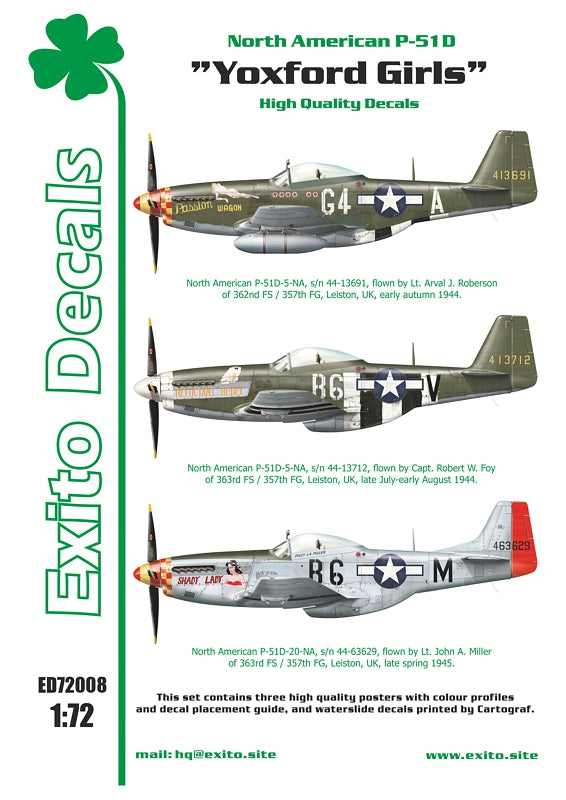Exito Decals EXED72008 1:72 Yoxford Girls