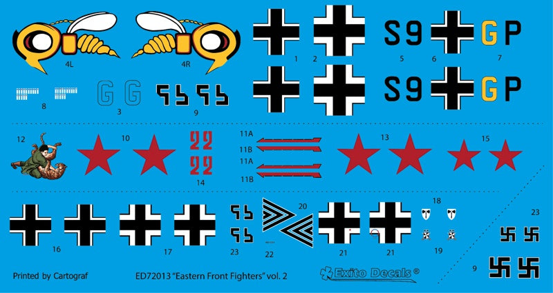 Exito Decals EXED72013 1:72 Eastern Front Fighters vol.2