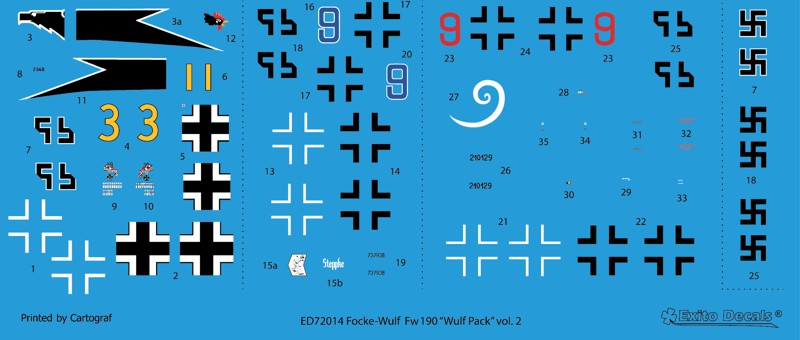 Exito Decals EXED72014 1:72 Wulf Pack vol.2