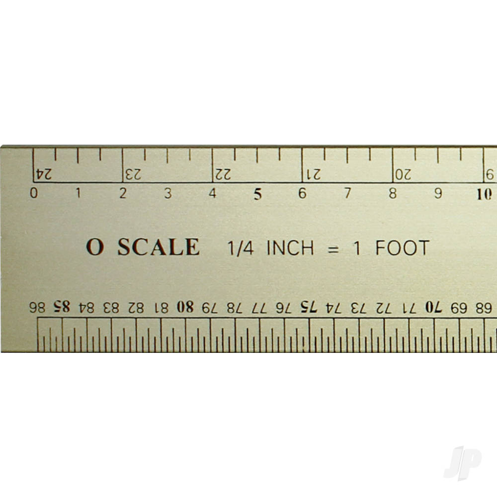 Excel 12in Deluxe Scale Model Railroad Reference Ruler 55778