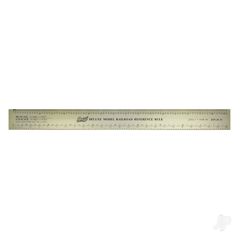 Excel 12in Deluxe Scale Model Railroad Reference Ruler 55778