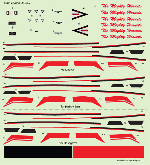 F-4dable F-4D48-008 RMAF F/A-18D Hornet 20 Years Decals 1:48