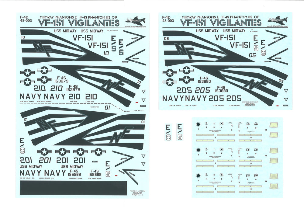 F-4dable Models F4D48003 1:48 Midway Phantoms 2