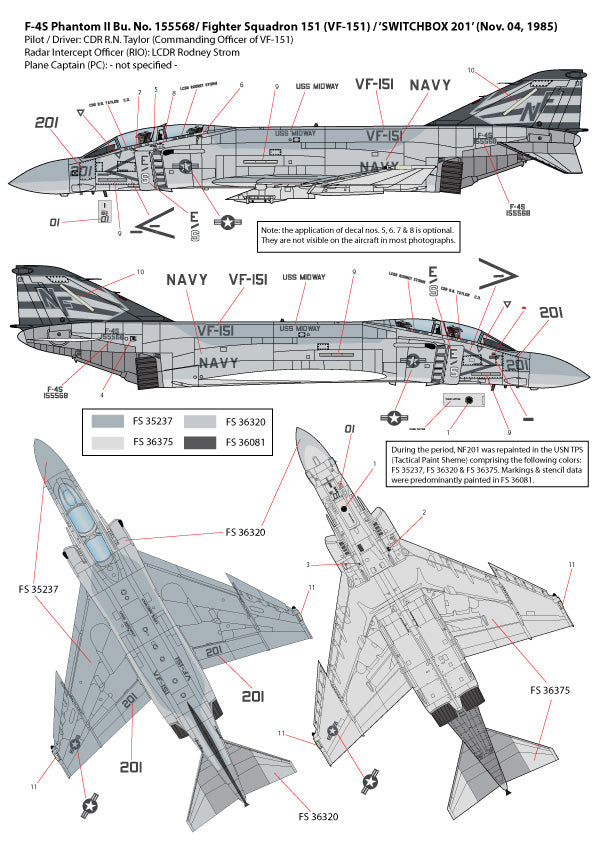 F-4dable Models F4D72003 1:72 Midway Phantoms 2
