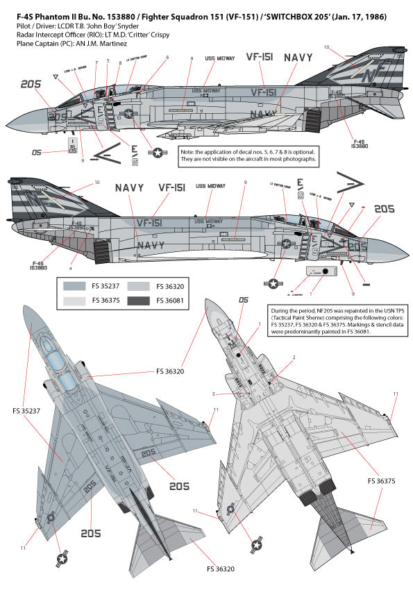F-4dable Models F4D72003 1:72 Midway Phantoms 2