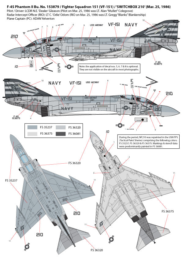 F-4dable Models F4D72003 1:72 Midway Phantoms 2