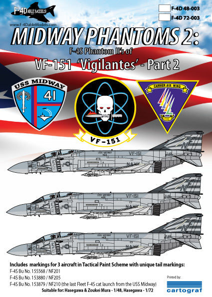 F-4dable Models F4D72003 1:72 Midway Phantoms 2