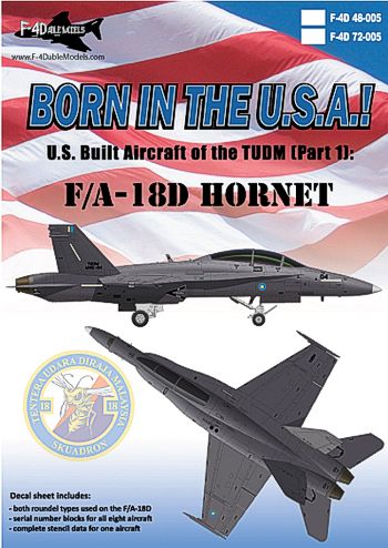 F-4dable Models F4D72005 1:72 McDonnell-Douglas F/A-18D Hornet