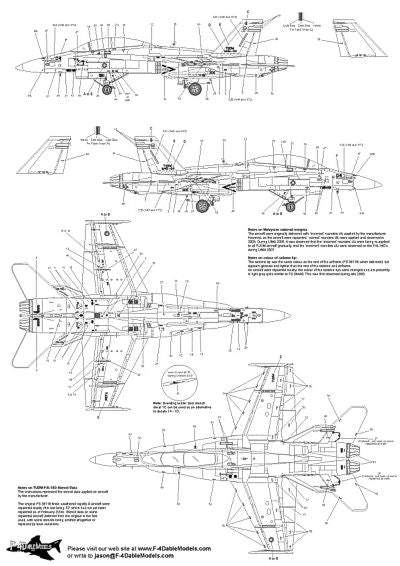 F-4dable Models F4D72005 1:72 McDonnell-Douglas F/A-18D Hornet