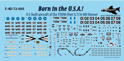 F-4dable Models F4D72005 1:72 McDonnell-Douglas F/A-18D Hornet