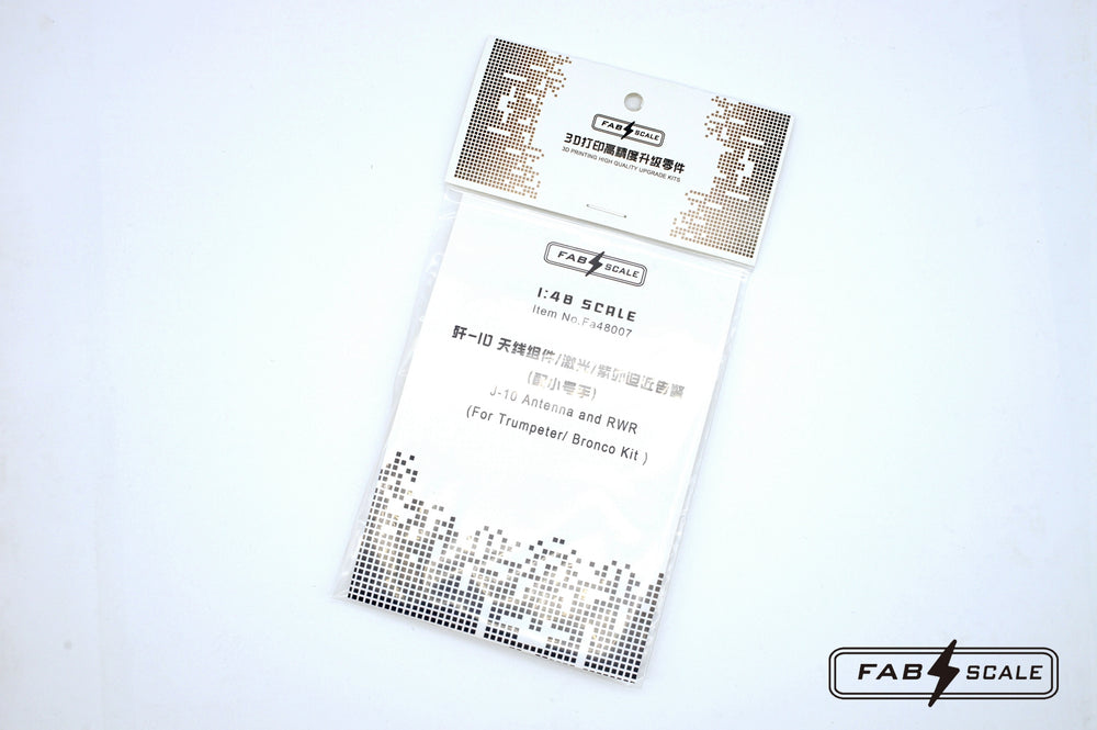 FabScale Studio FA48007 1:48 Chengdu J-10 Antenna and RWR 3D-printed