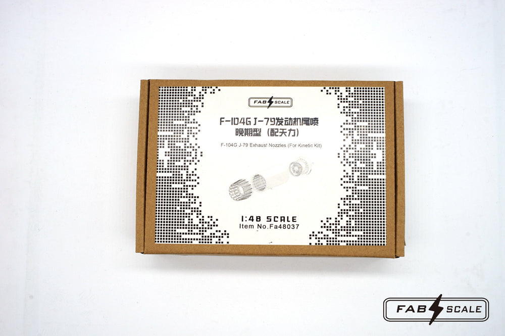 FabScale FA48037 Lockheed F-104G J-79 Exhaust Nozzles Late 1:48