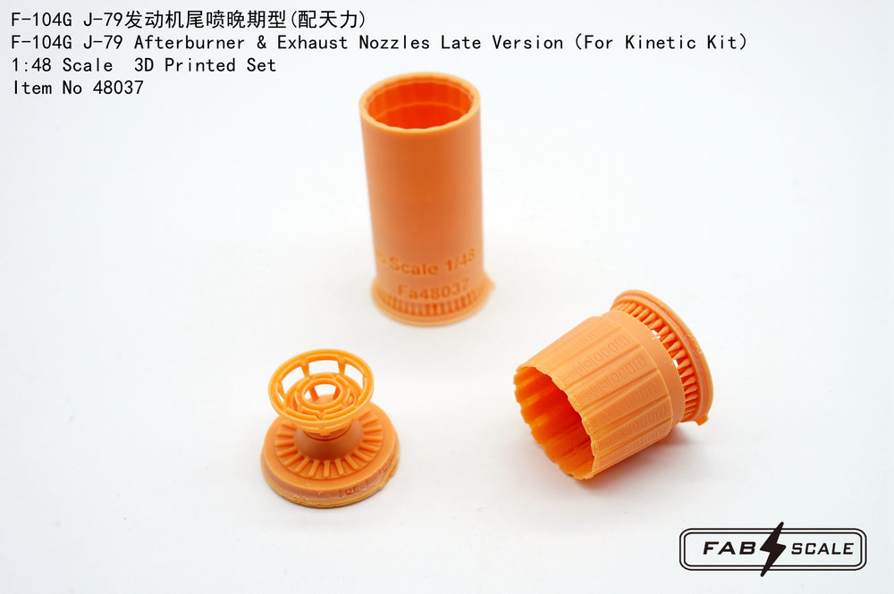 FabScale FA48037 Lockheed F-104G J-79 Exhaust Nozzles Late 1:48