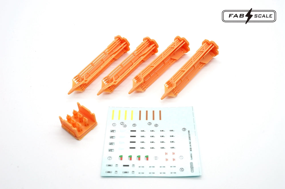 FabScale Studio FA48056 1:48 US AIM-9M/L Sidewinder with decals x 4 Pc 3D