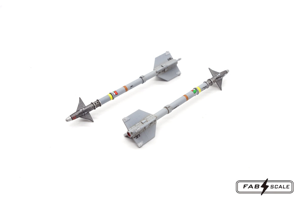 FabScale Studio FA48056 1:48 US AIM-9M/L Sidewinder with decals x 4 Pc 3D